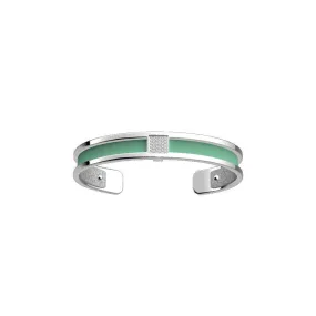 LES GEORGETTES BY ALTESSE Barrette Précieuses Bracelet 8mm, Silver Finishing - Aqua / Silver Glitter