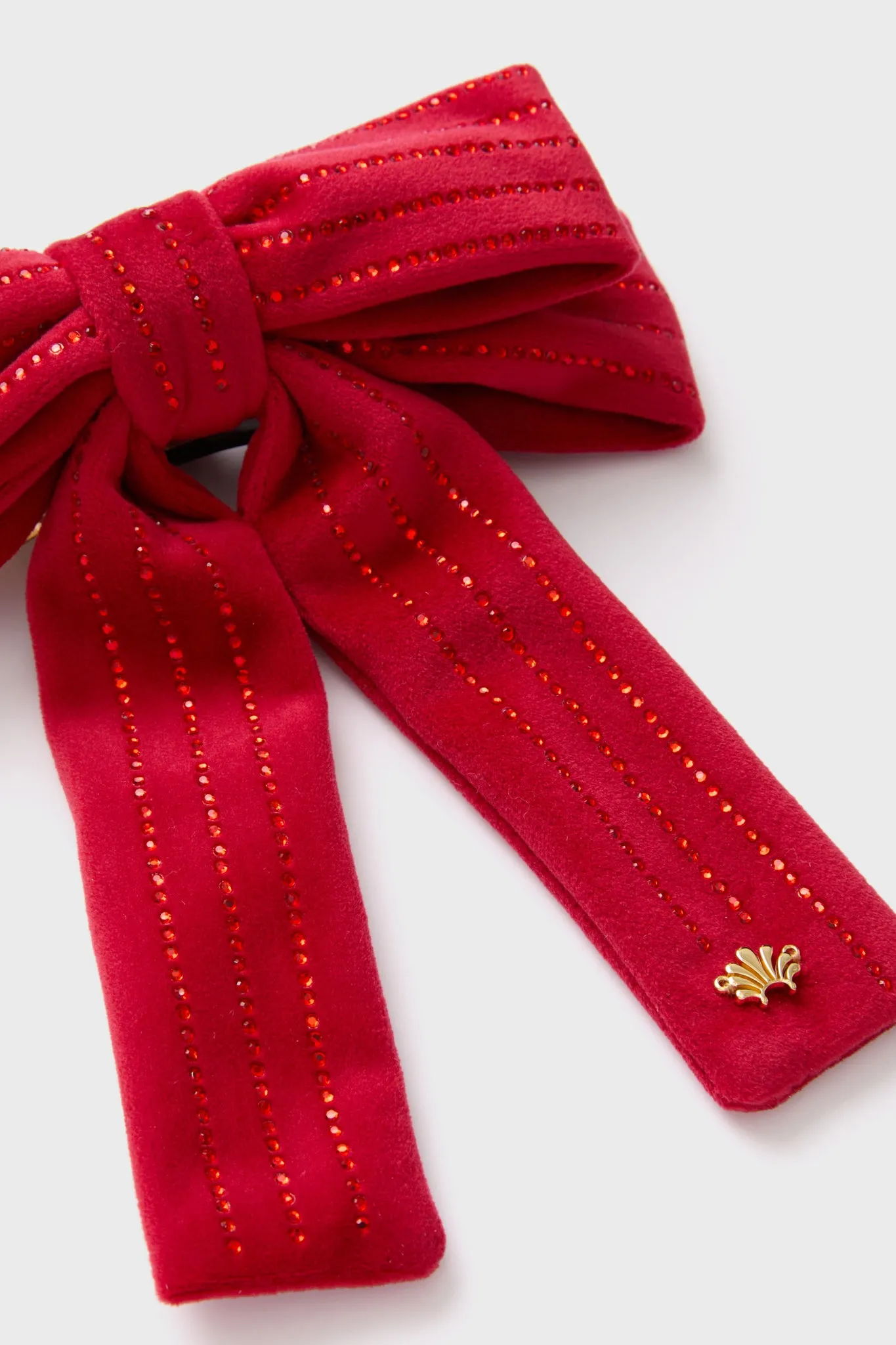 Lipstick Red Antoinette Pinstripe Bow