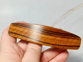 Long Hair Clip Large Tigerwood barrette for women with thick hair