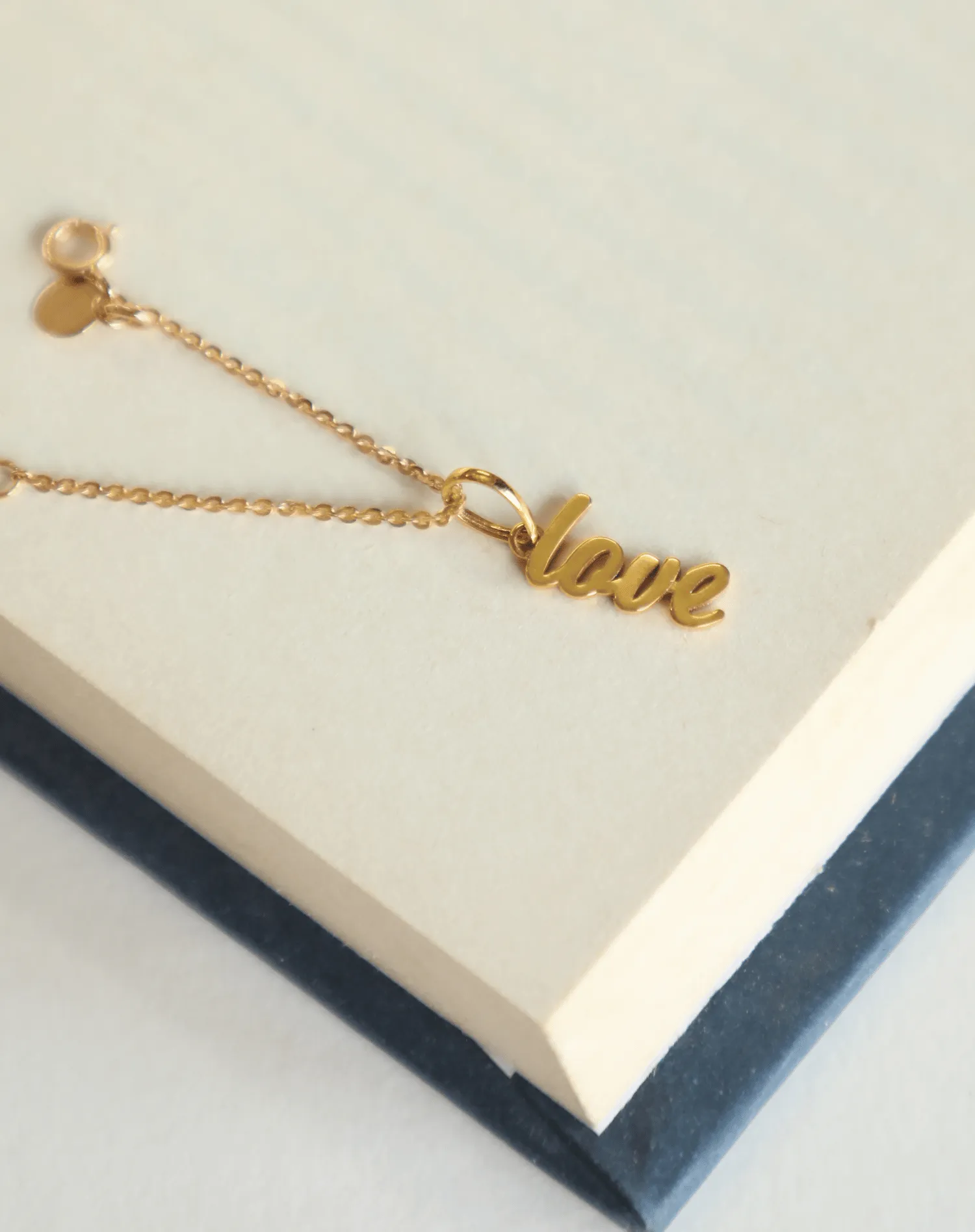 Love Script Charm Pendant