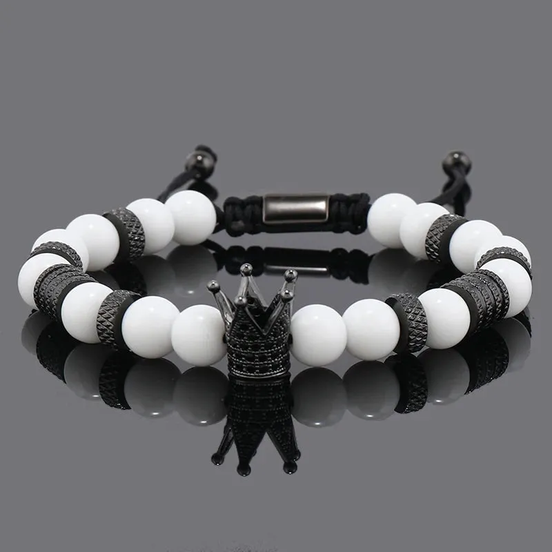 Luxury Crown Stainless Steel Bracelet – Elegant Design