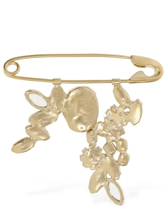 Maison Margiela   Reversible drop flowers brooch 