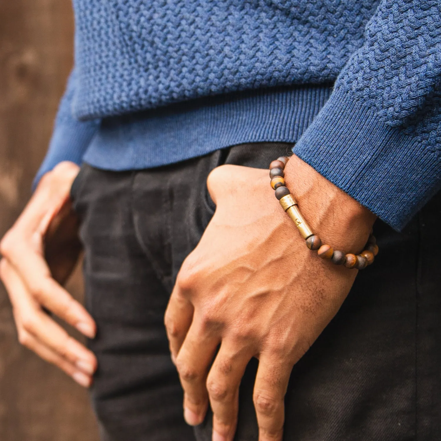 Matte Tiger Eye Intention Bracelet