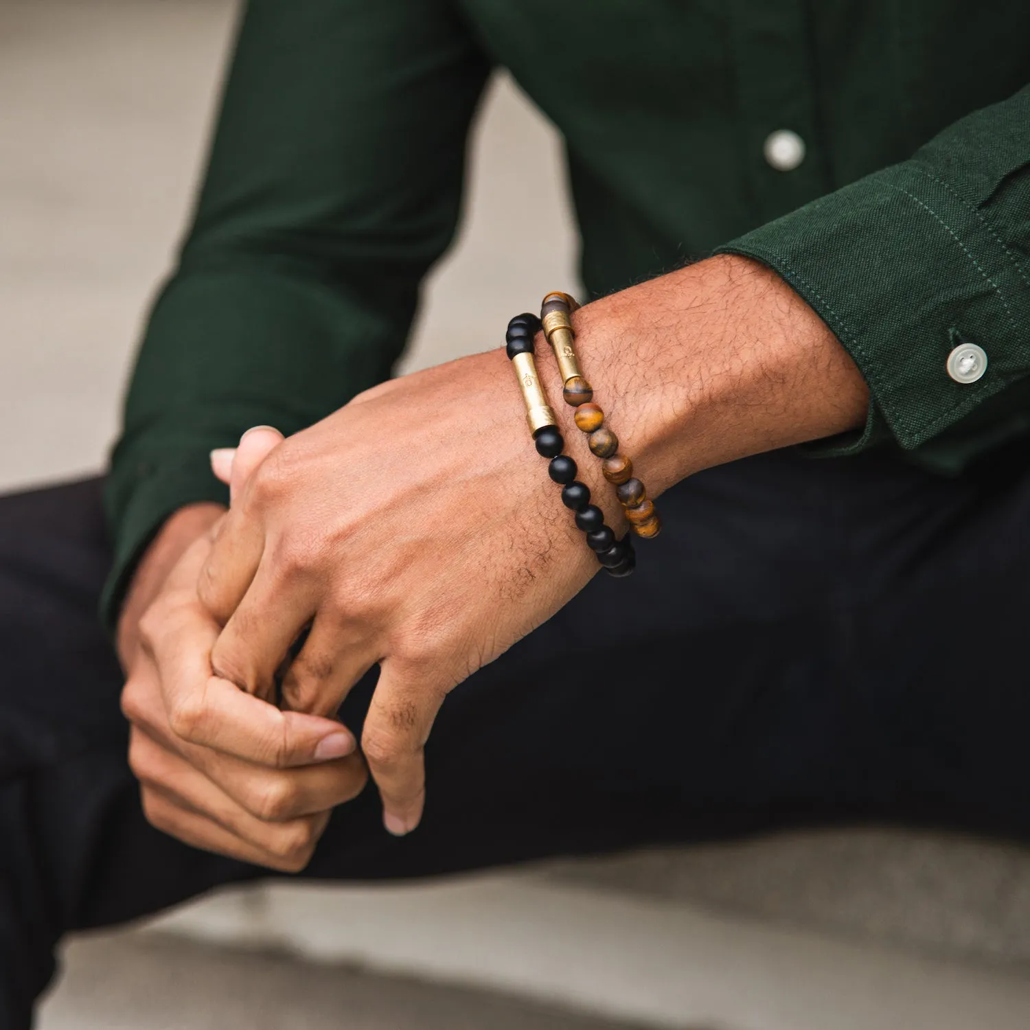 Matte Tiger Eye Intention Bracelet