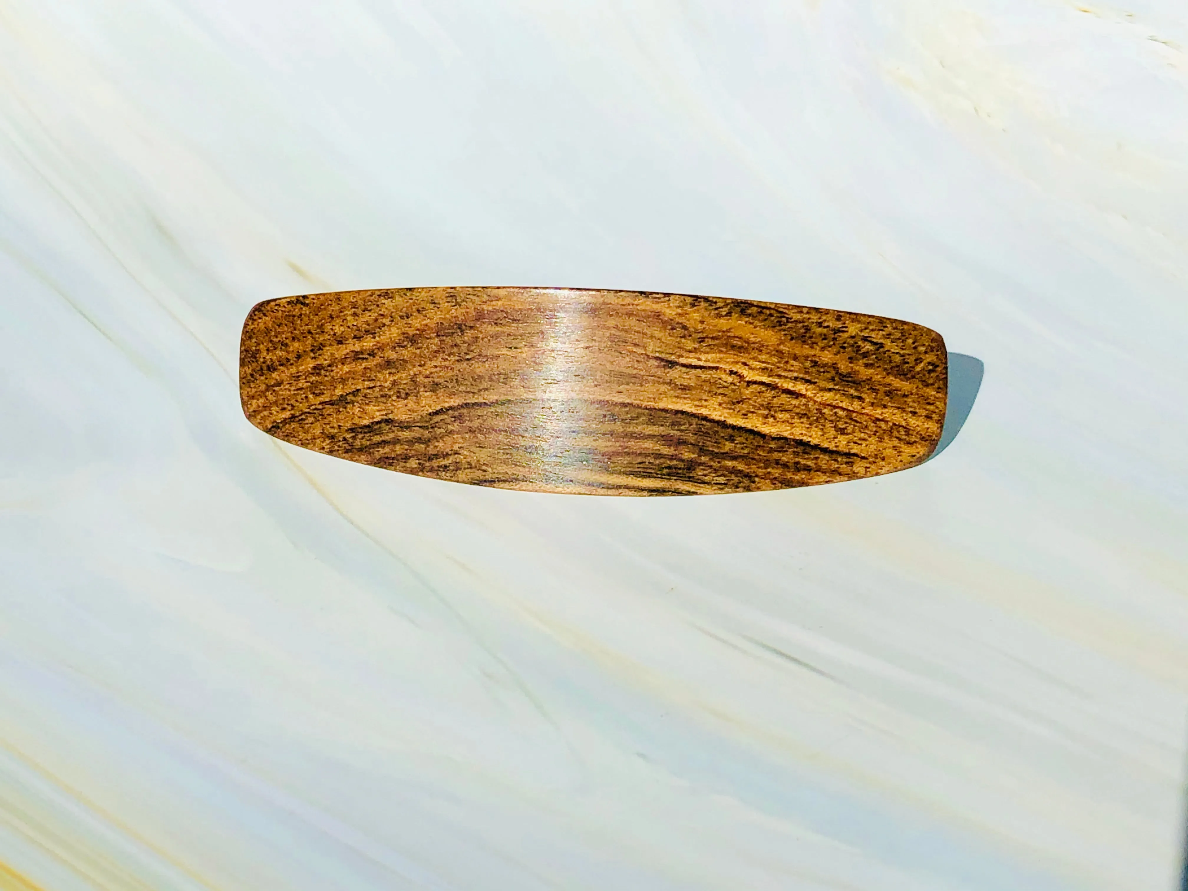 Medium Bocote Wood Hair Barrette