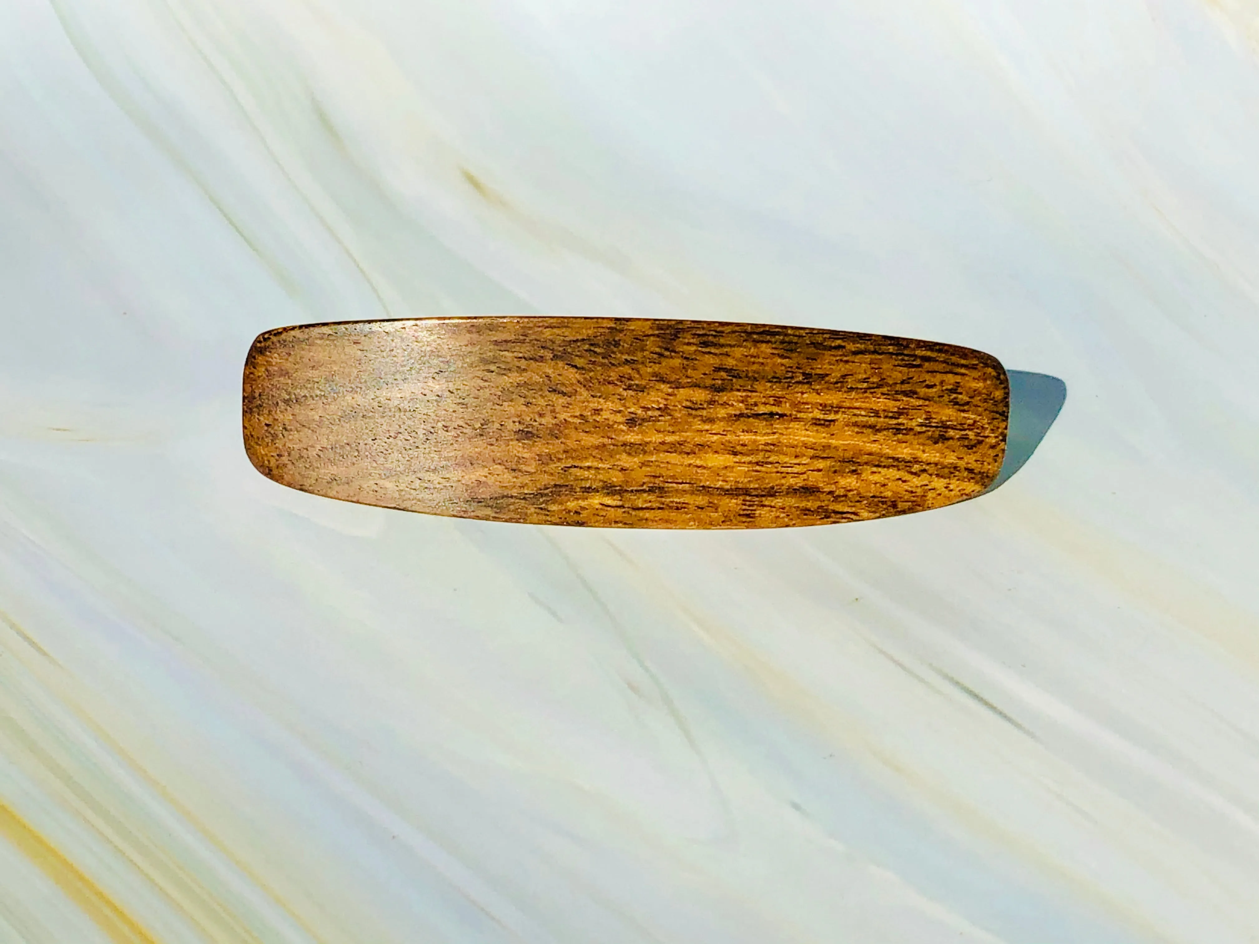 Medium Bocote Wood Hair Barrette