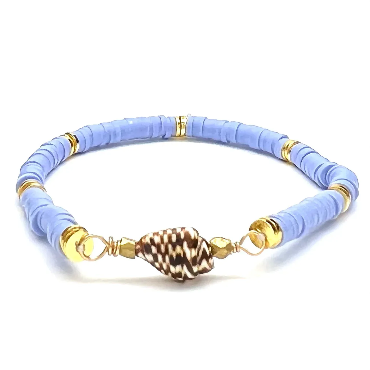 Mini Shell Heishi Bracelet