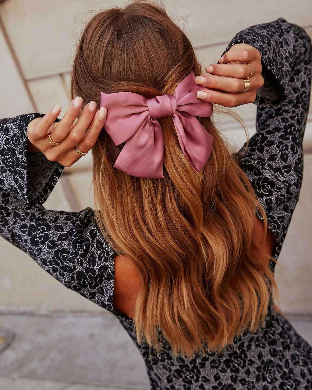 Minny Satin Bow Barrette