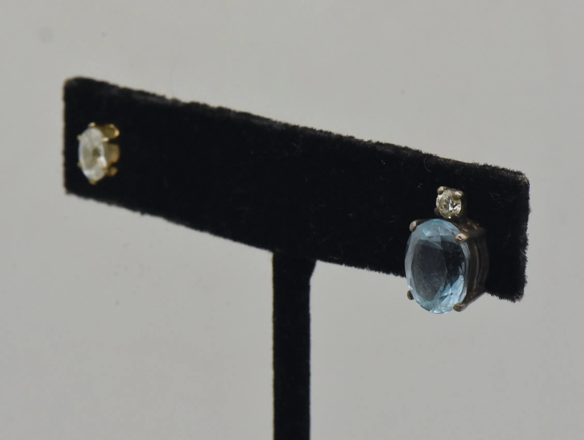 MISMATCHED Vintage Crystal Stud Earrings