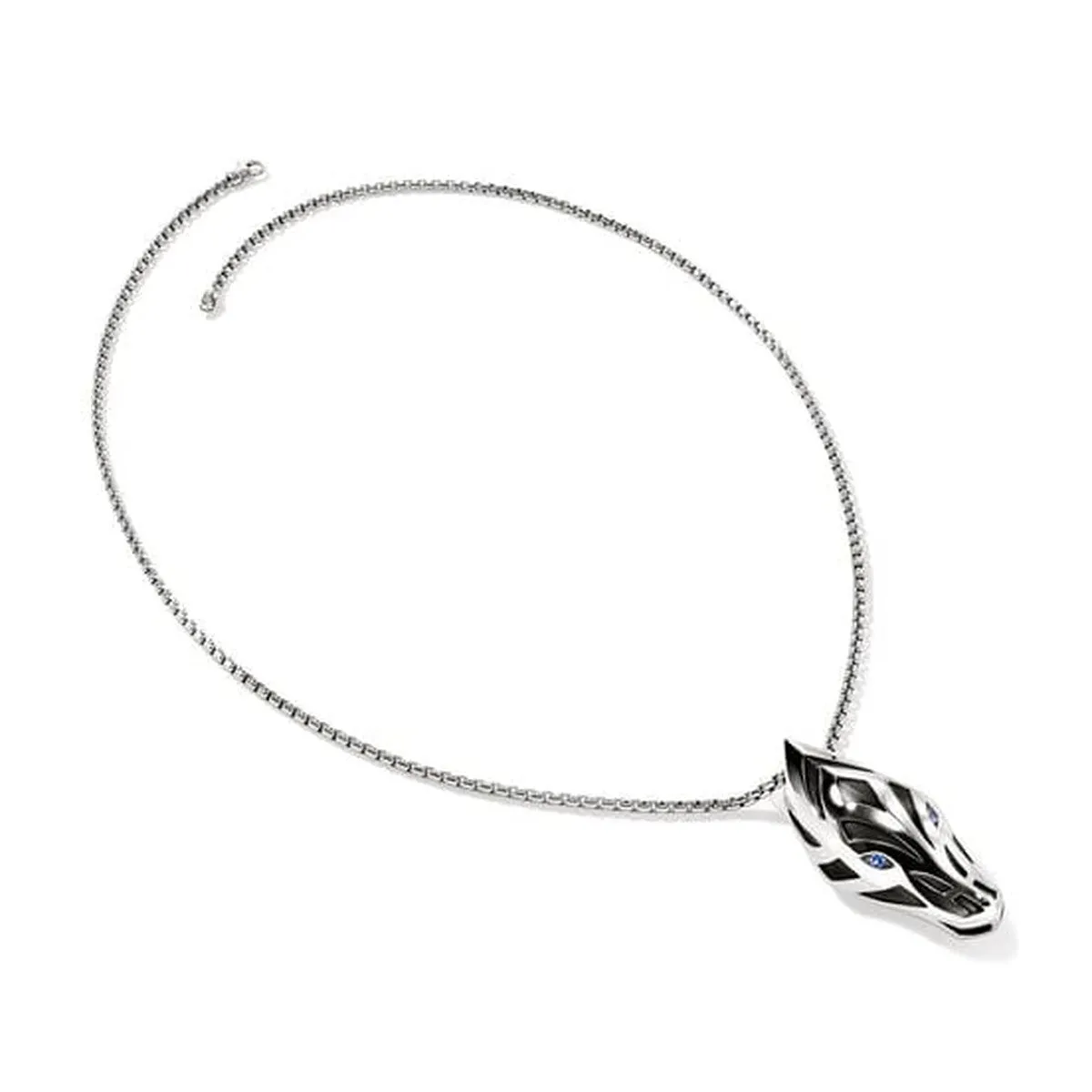 Naga Pendant Necklace, Sterling Silver, Blue Sapphire - NMS603631BSPX