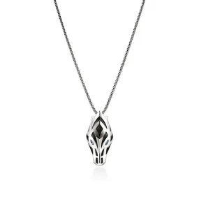 Naga Pendant Necklace, Sterling Silver, Blue Sapphire - NMS603631BSPX