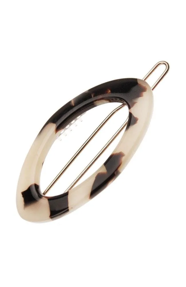 Narrow Oval Tige Boule Barrette - Classic