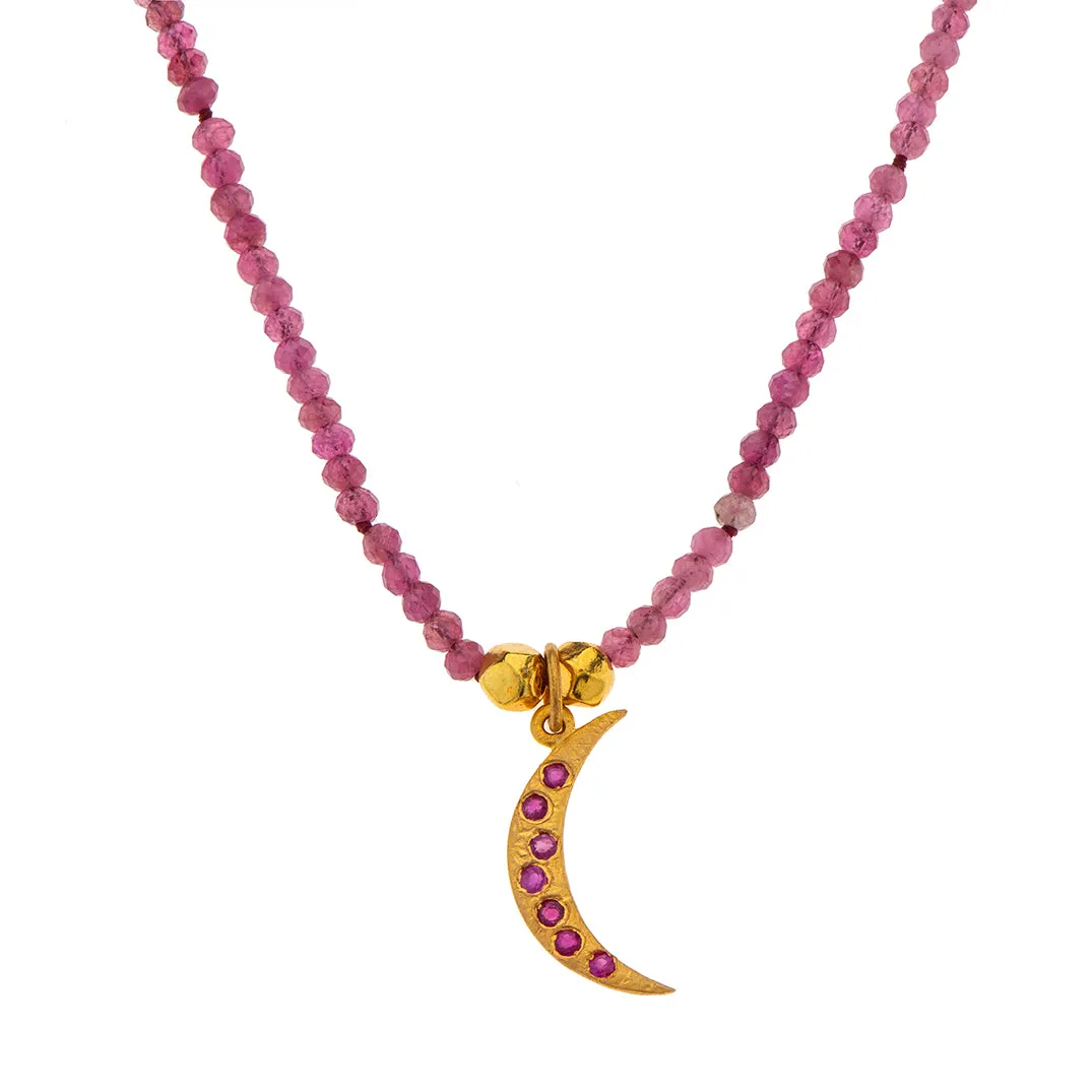 Nava Zahavi Crescent Moon Necklace