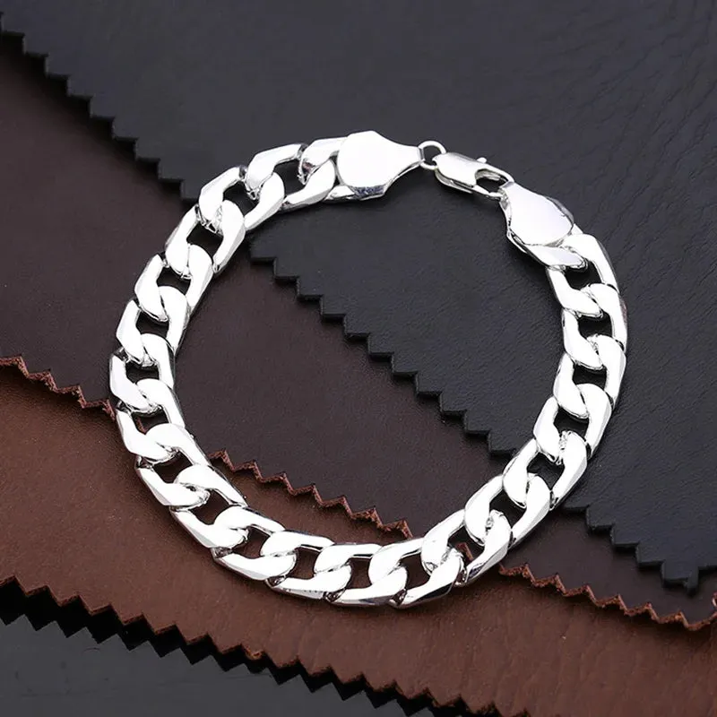 New Trendy Cuban Chain Bracelet for Men Hip-Hop Metal Bracelets Buckle Chains Bracelet Gifts Accessories Jewelry 2021 Jewelry