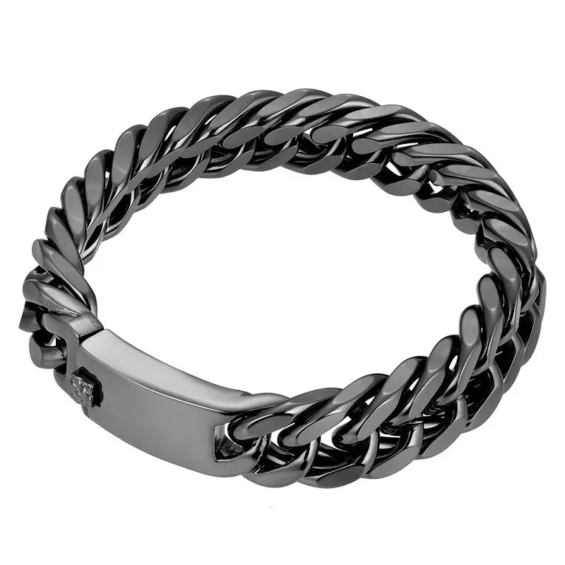 New Trendy Cuban Chain Bracelet for Men Hip-Hop Metal Bracelets Buckle Chains Bracelet Gifts Accessories Jewelry 2021 Jewelry