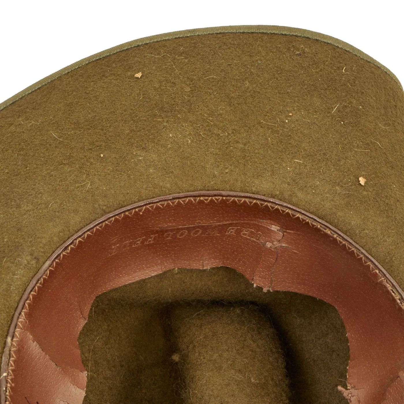 Original WWII Australian Slouch Hat with Badge