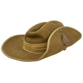 Original WWII Australian Slouch Hat with Badge