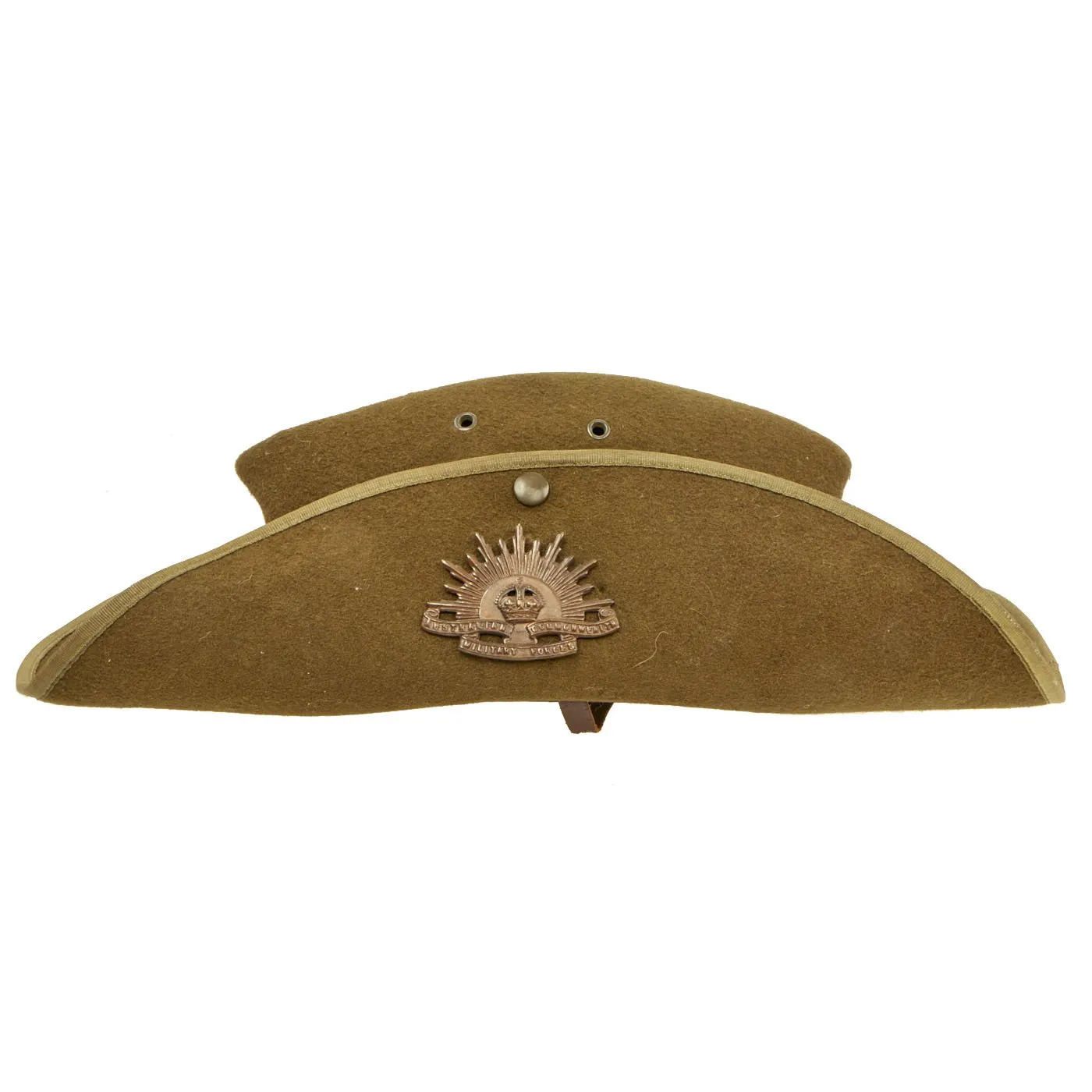 Original WWII Australian Slouch Hat with Badge