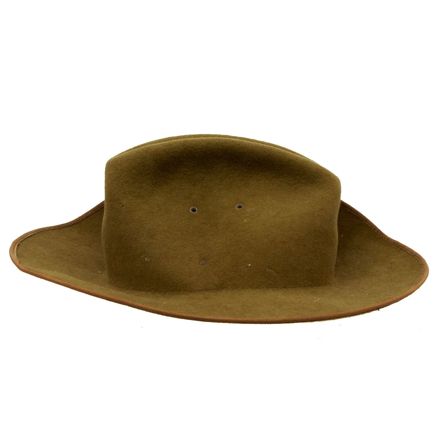 Original WWII Australian Slouch Hat with Post WWII Badge