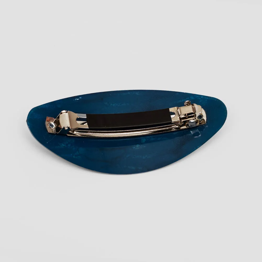 Oval Barrette with Rubber Grip