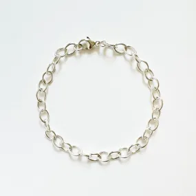 Oval Link Charm Bracelet