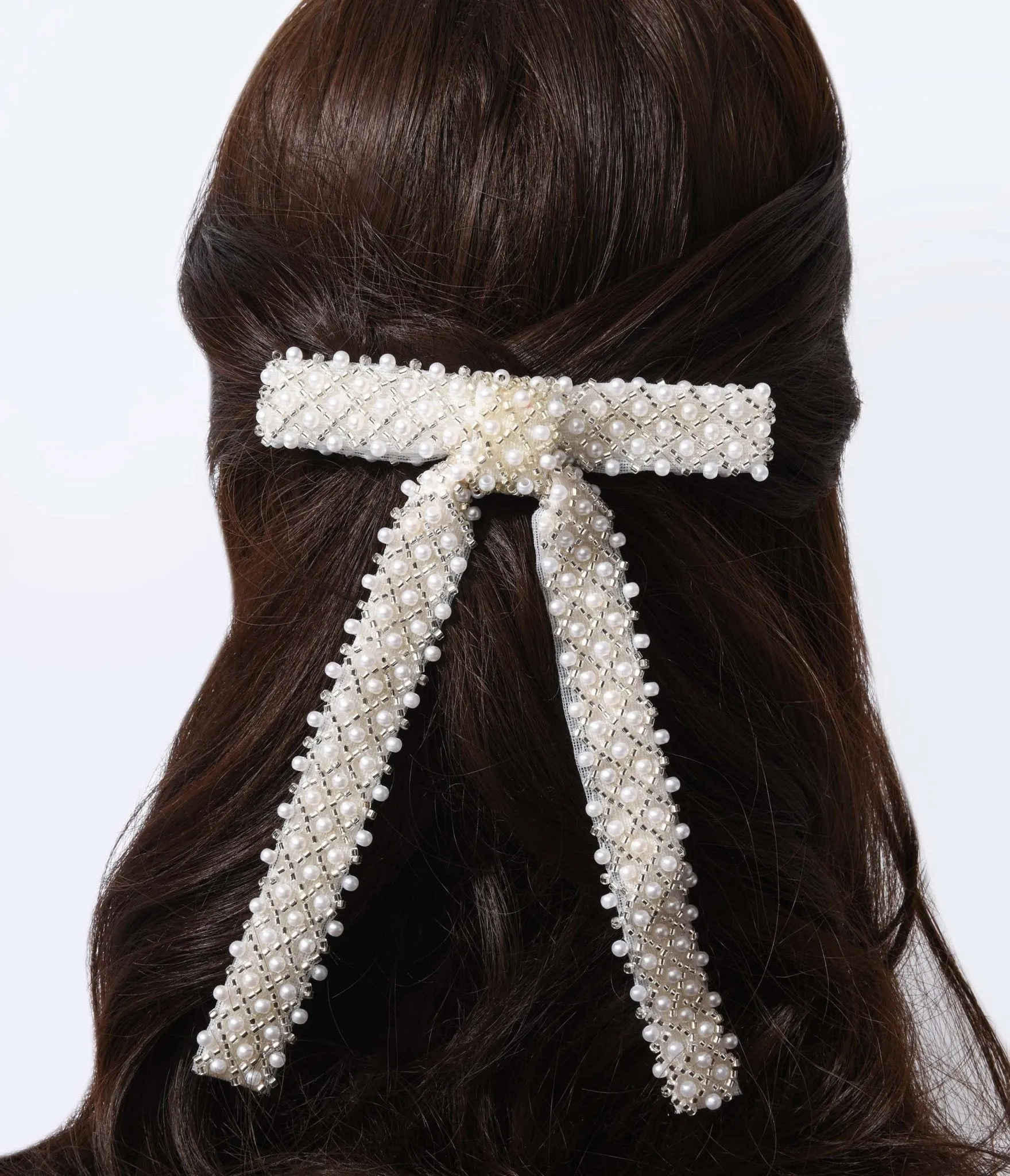 Pearl Bow Barrette