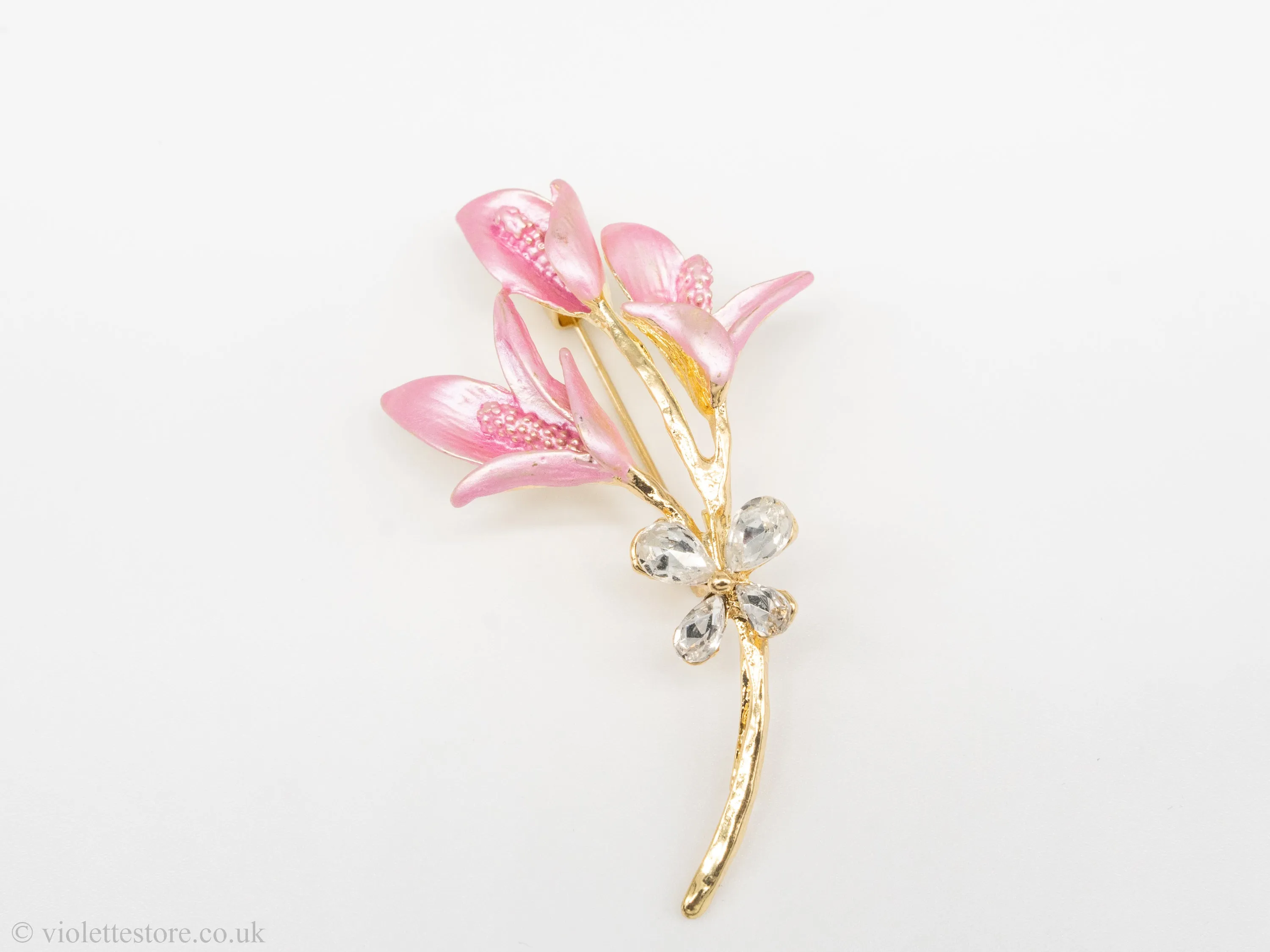 Pink Flower Brooch