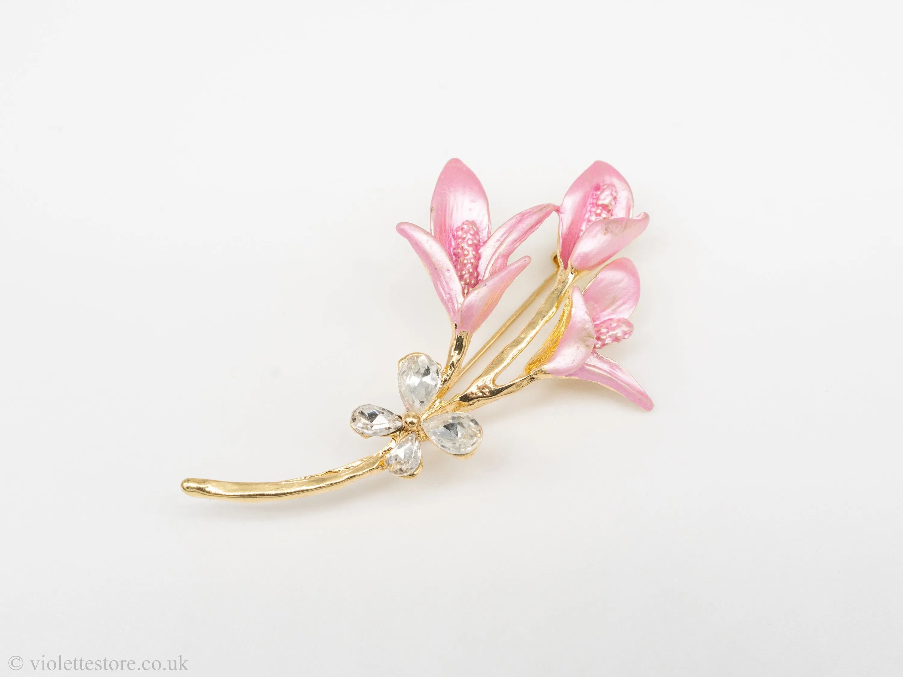 Pink Flower Brooch