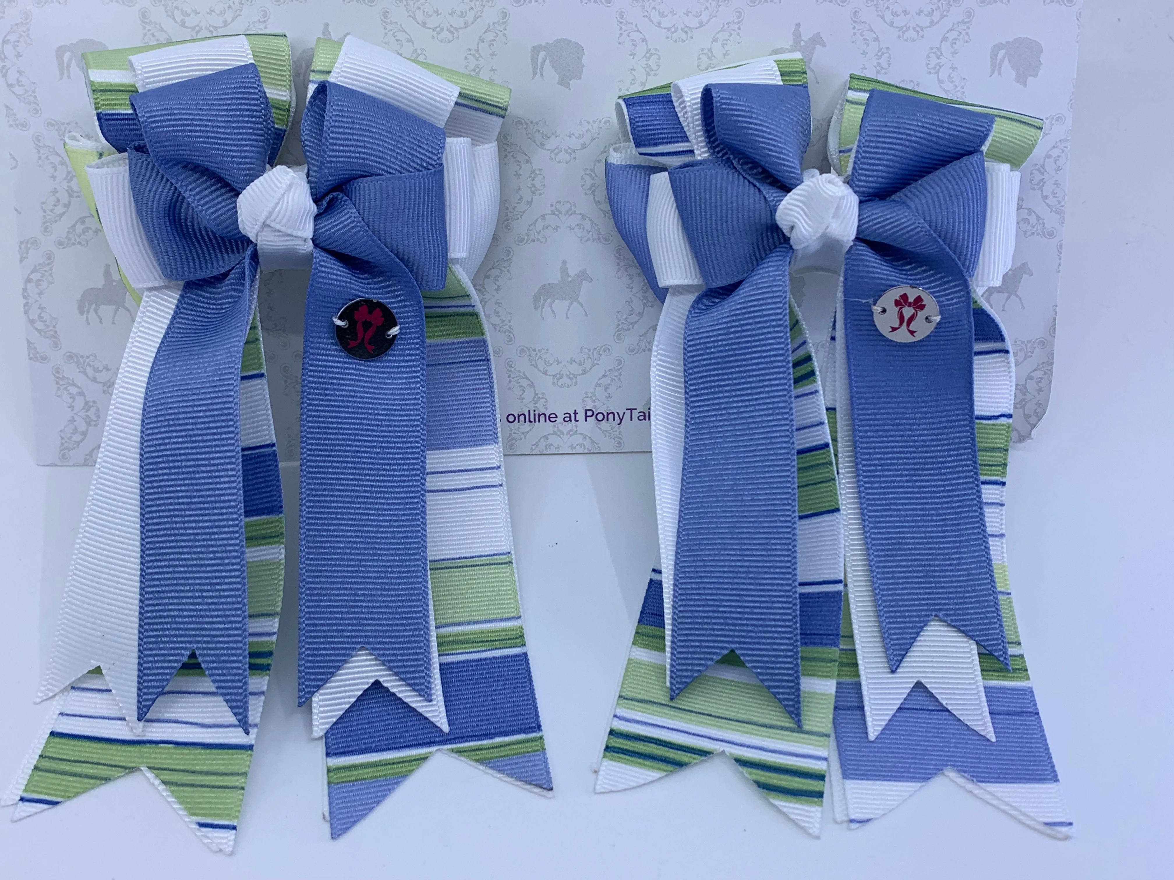 PonyTail Bows- Bluebird Cool Shades