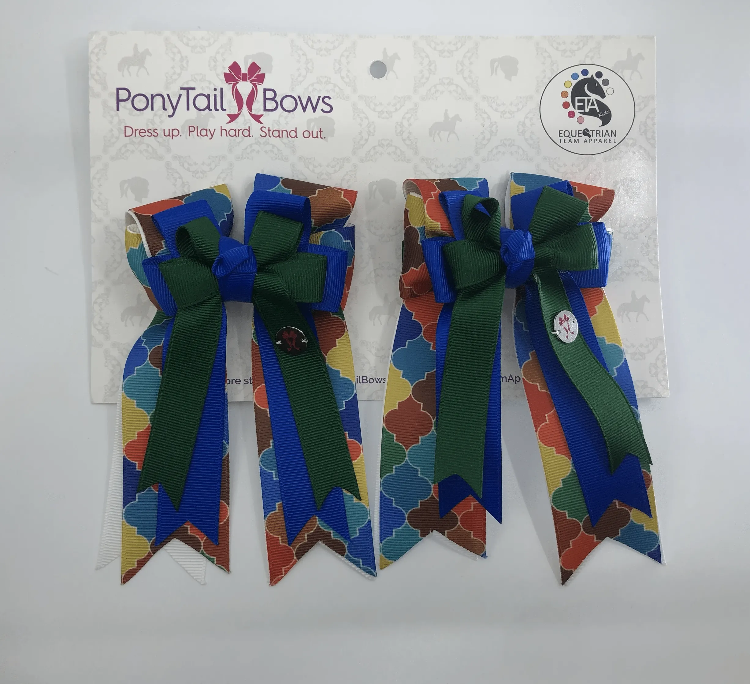 PonyTail Bows- Color Pattern Base