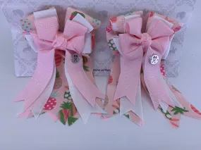 PonyTail Bows- Pineapple Fun Pink