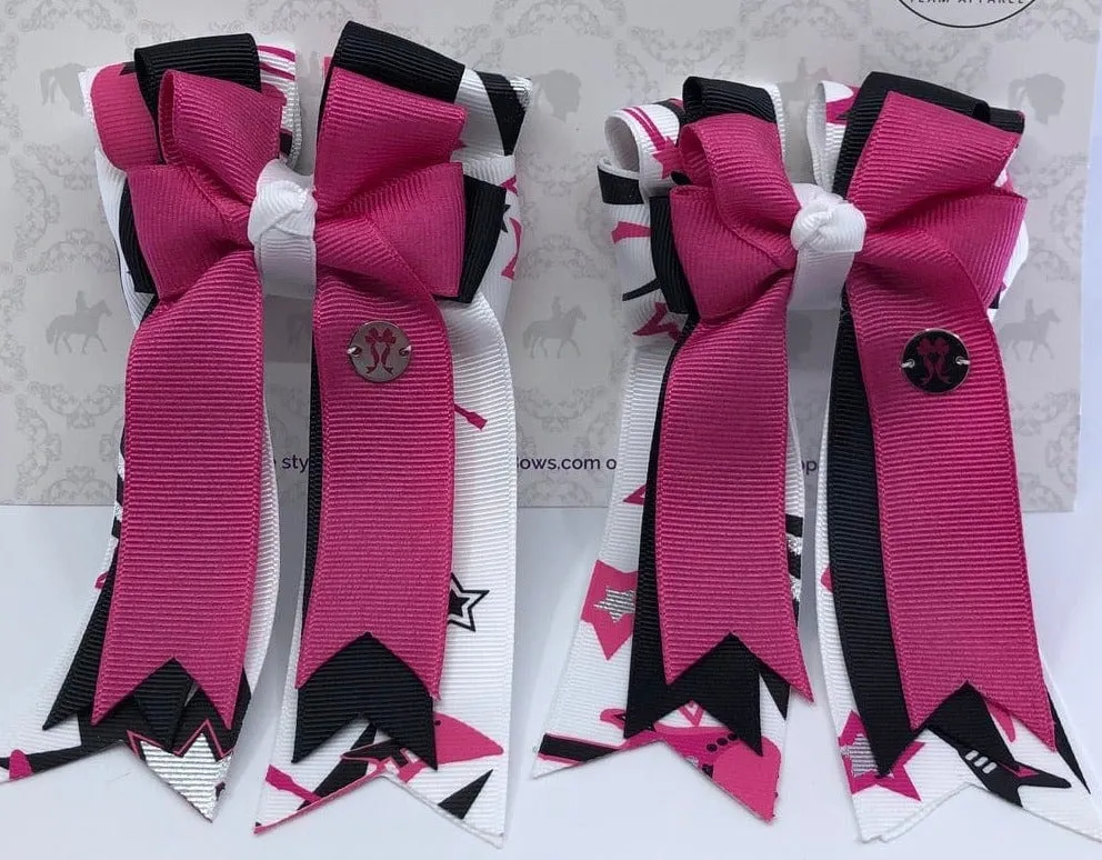 PonyTail Bows- Rockstar