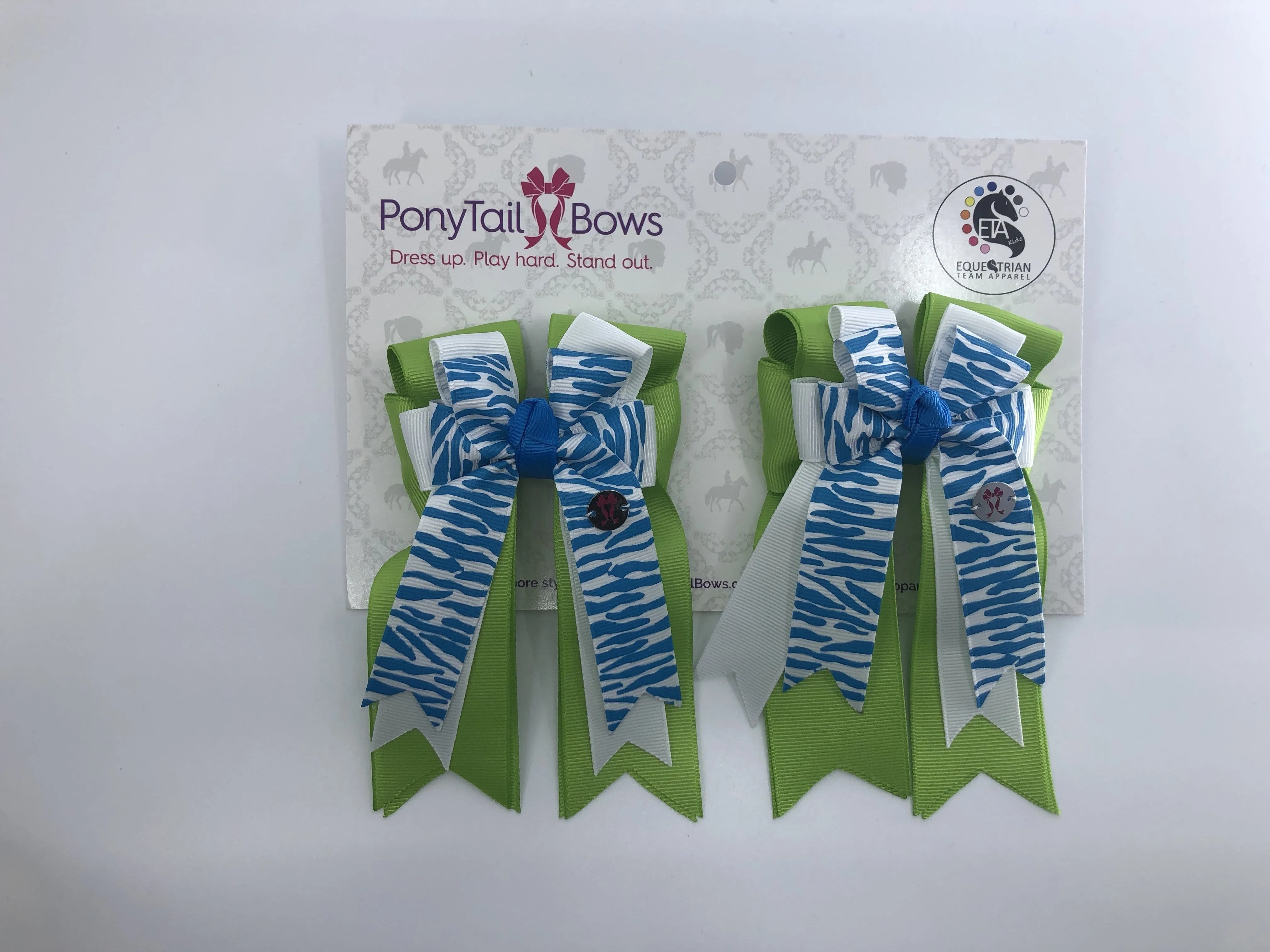 PonyTail Bows- Zebra