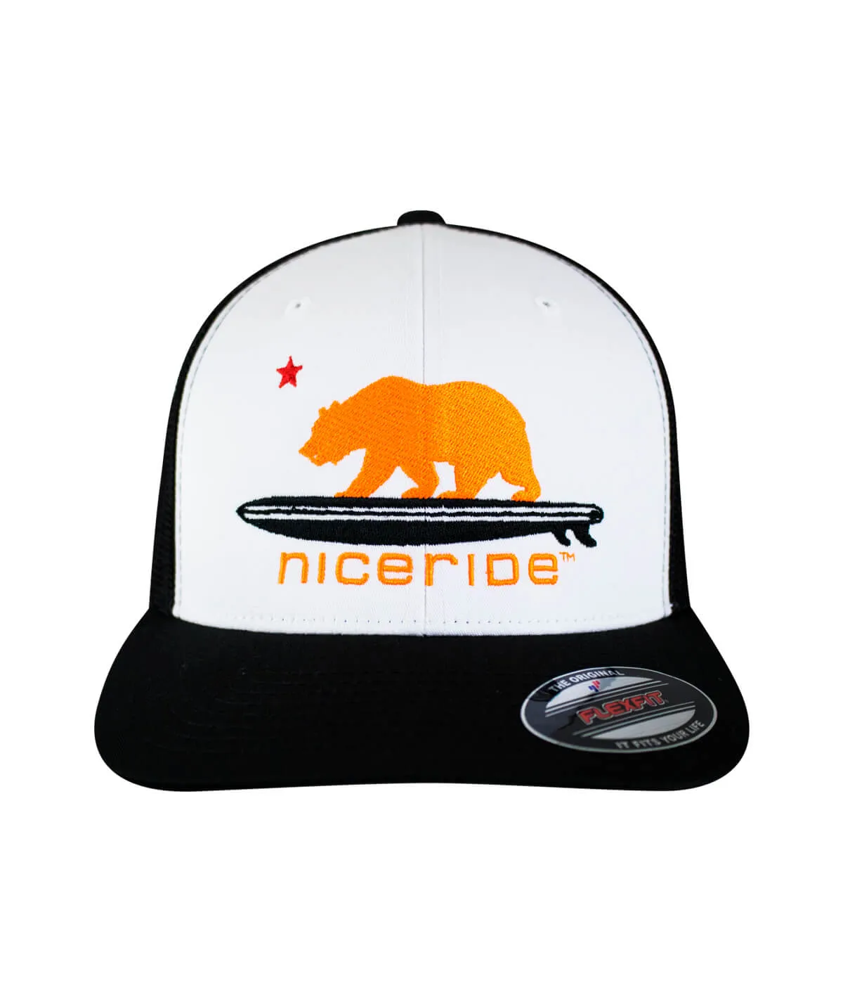 "Hang 20 - Neon Orange" Meshback Flexfit Hat