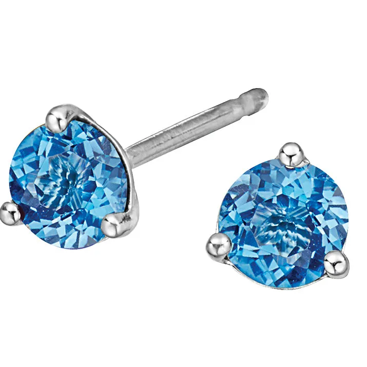 "Sky" Blue Topaz Studs