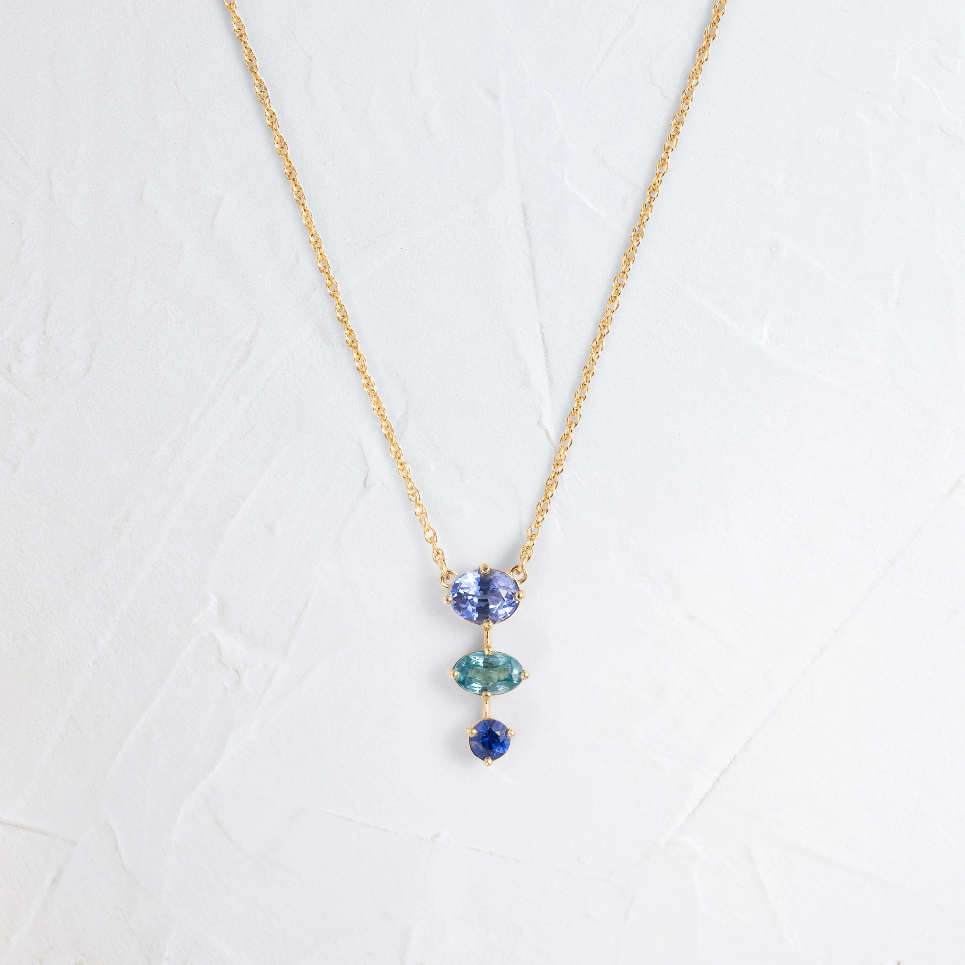 Rainwater 3-Stone Necklace