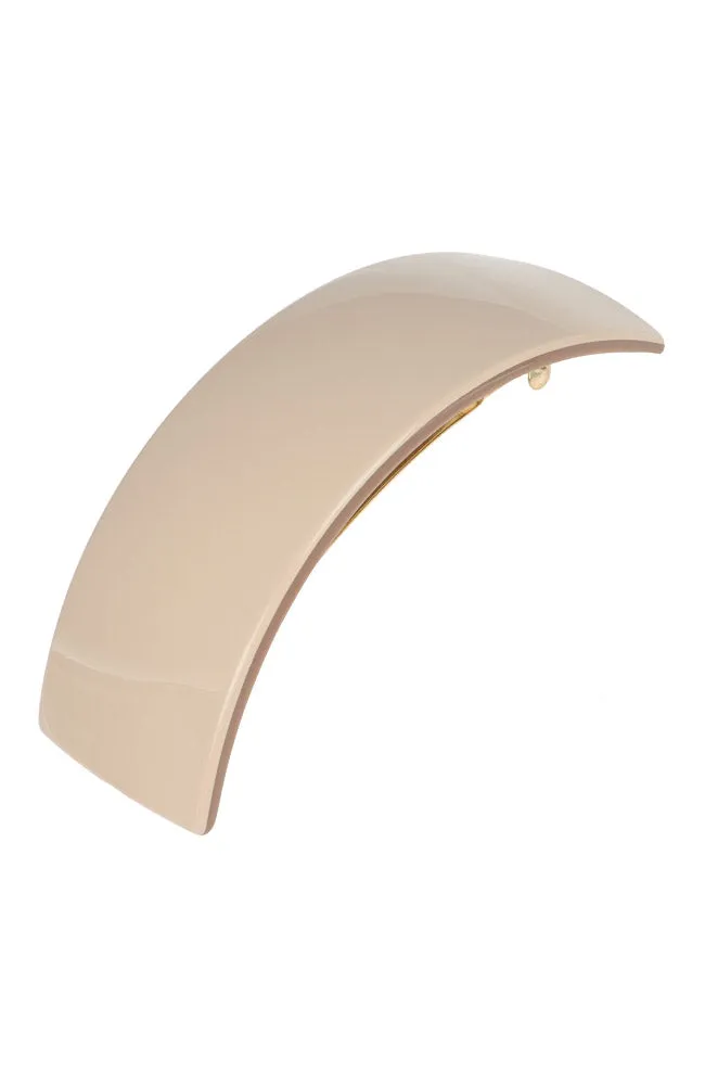 Rectangle Volume Barrette - Cappuccino