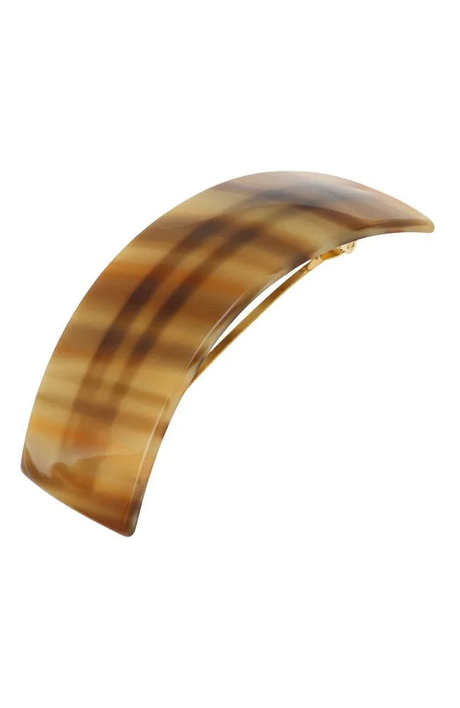 Rectangle Volume Barrette - Ginger