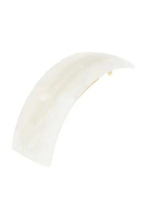 Rectangle Volume Barrette - Neige