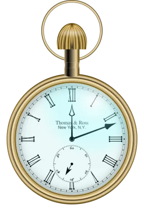 Retro mechanical Pocket Watch Hand-wind engraved gold