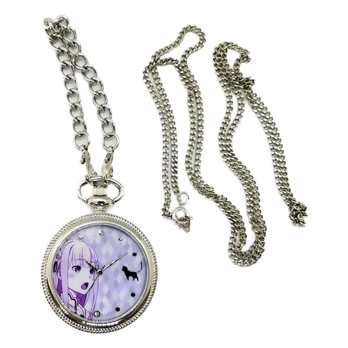 Re:Zero Starting Life in Another World Emilia 2way Pocket Watch Japan Limited