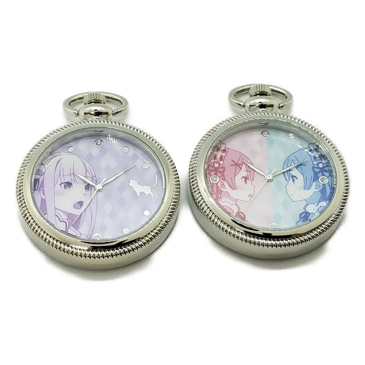 Re:Zero Starting Life in Another World Emilia 2way Pocket Watch Japan Limited