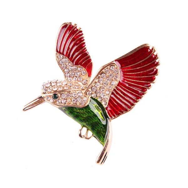 Rhinestone Bird Brooch 水鑽鳥胸針 KCHM1028a