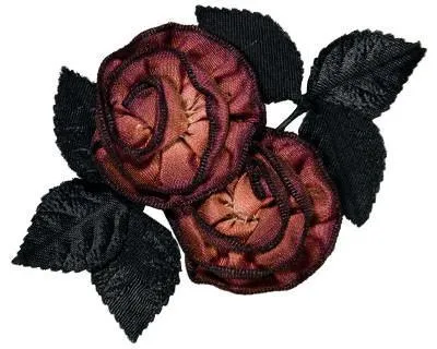 Ribbon Rose Brooch