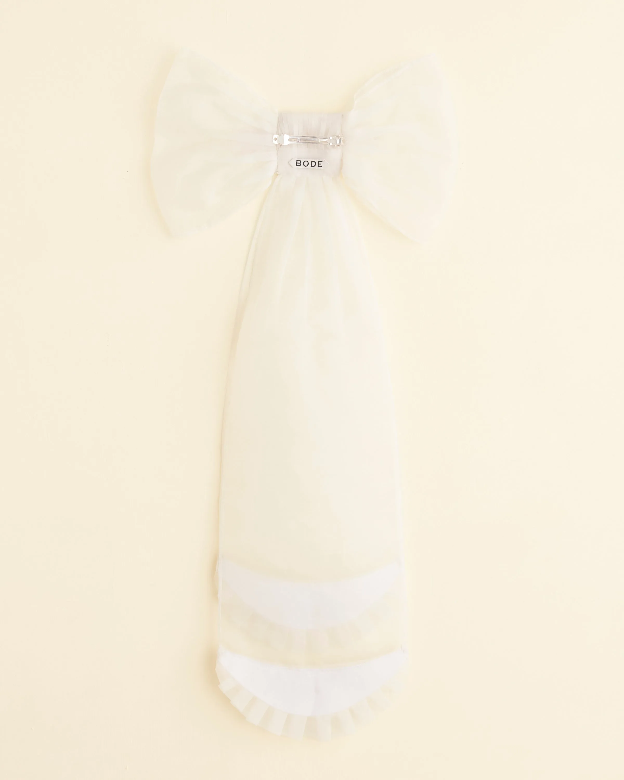 Ruffle Bow Barrette