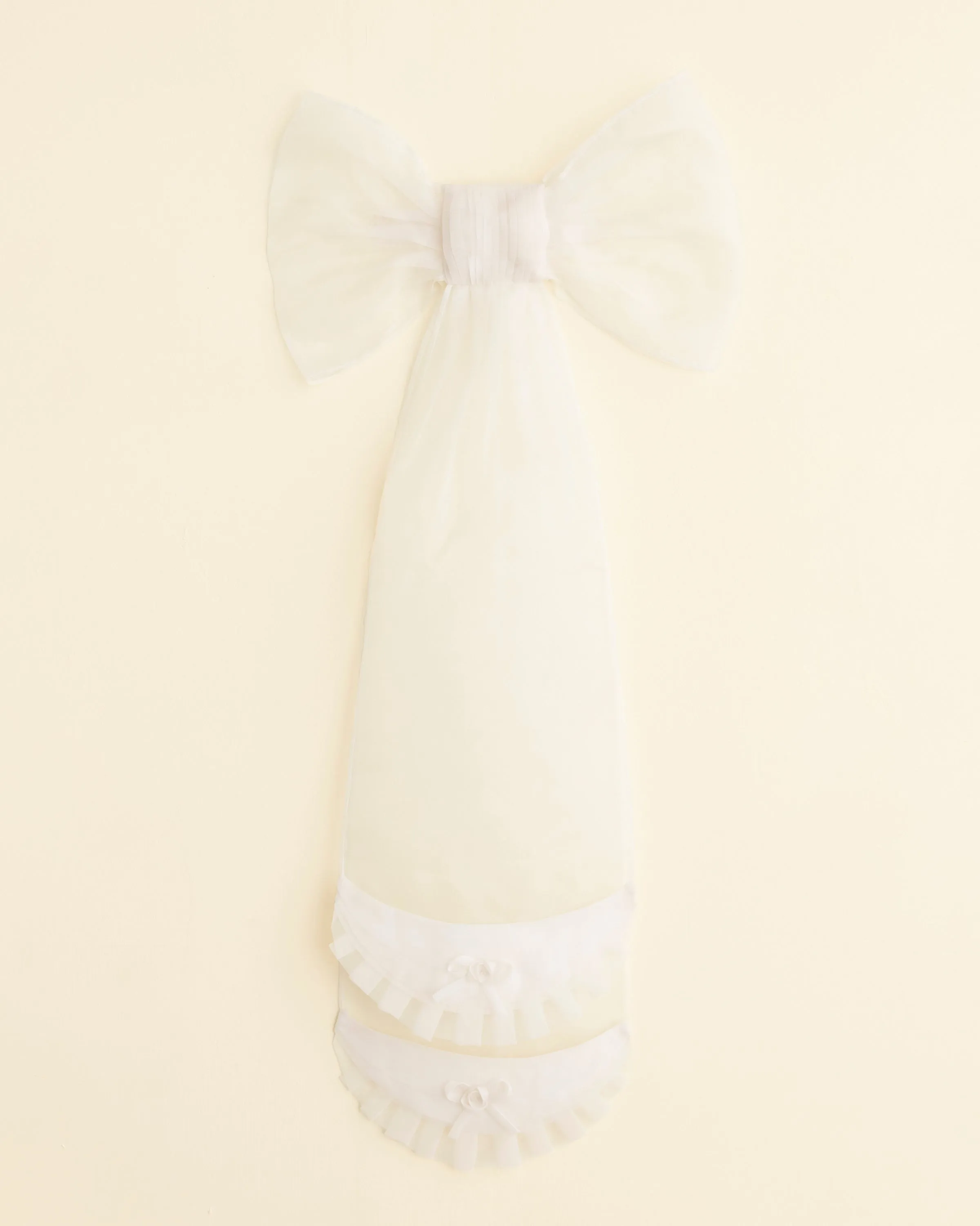 Ruffle Bow Barrette