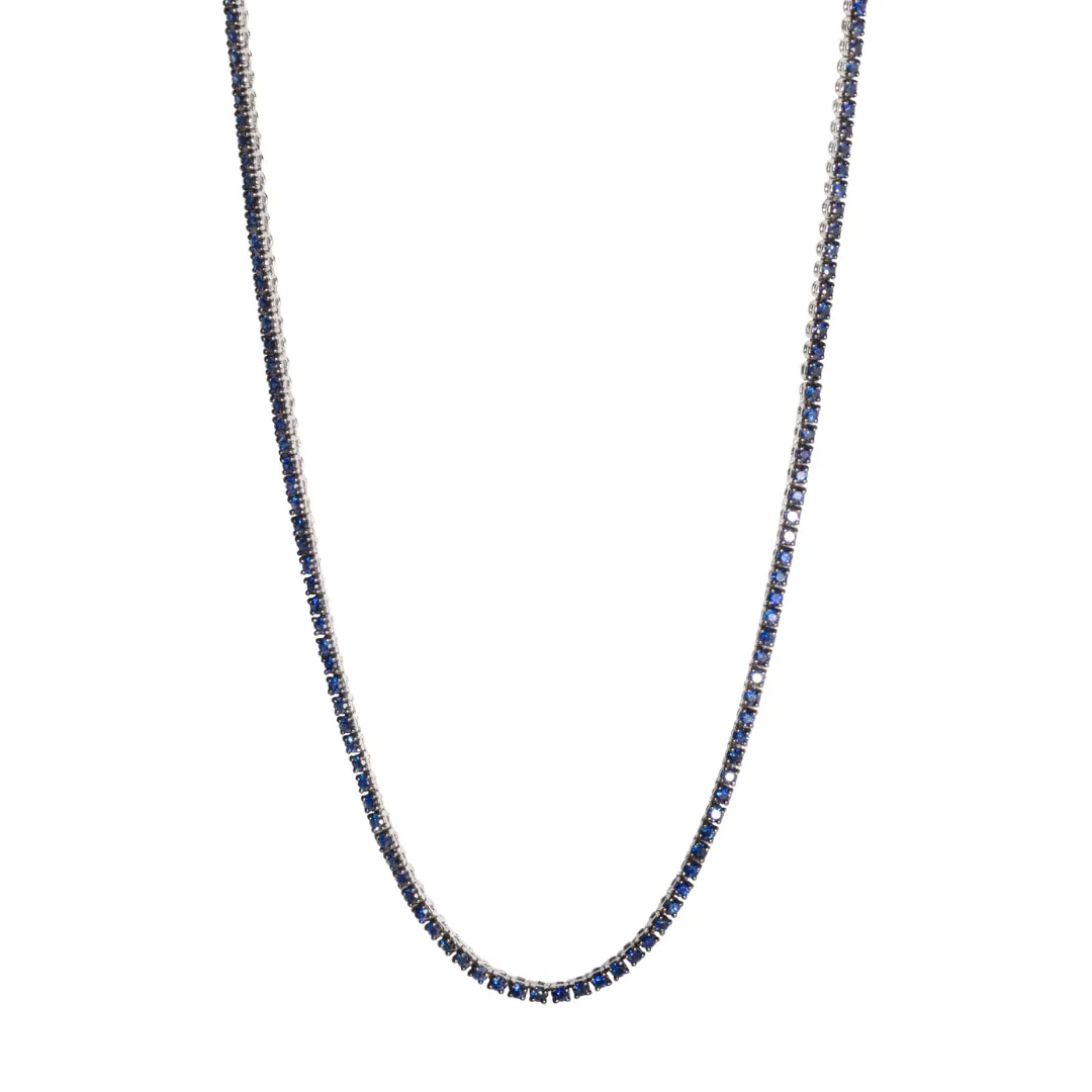 Sapphire Tennis Necklace