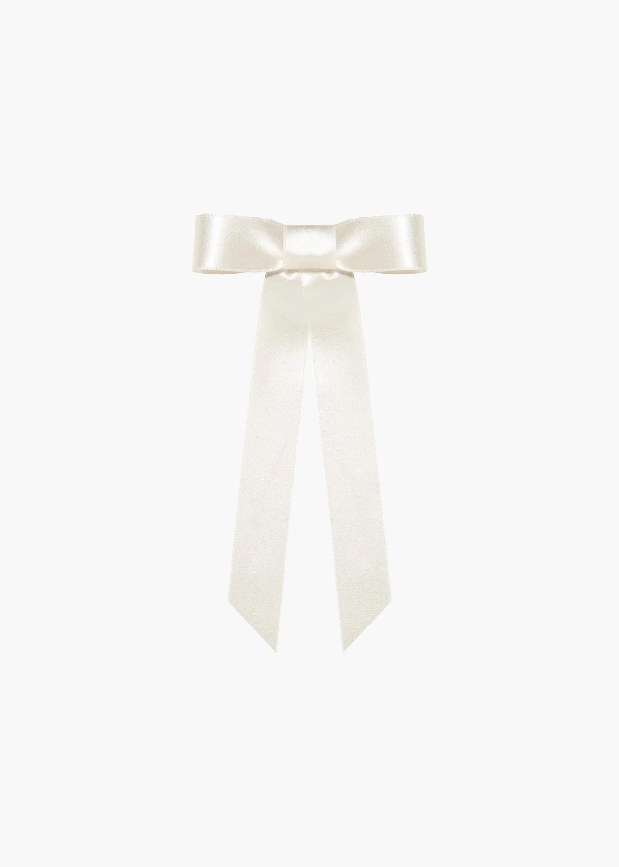 Sasha Bow Barrette -- Ivory