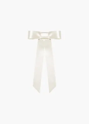 Sasha Bow Barrette -- Ivory