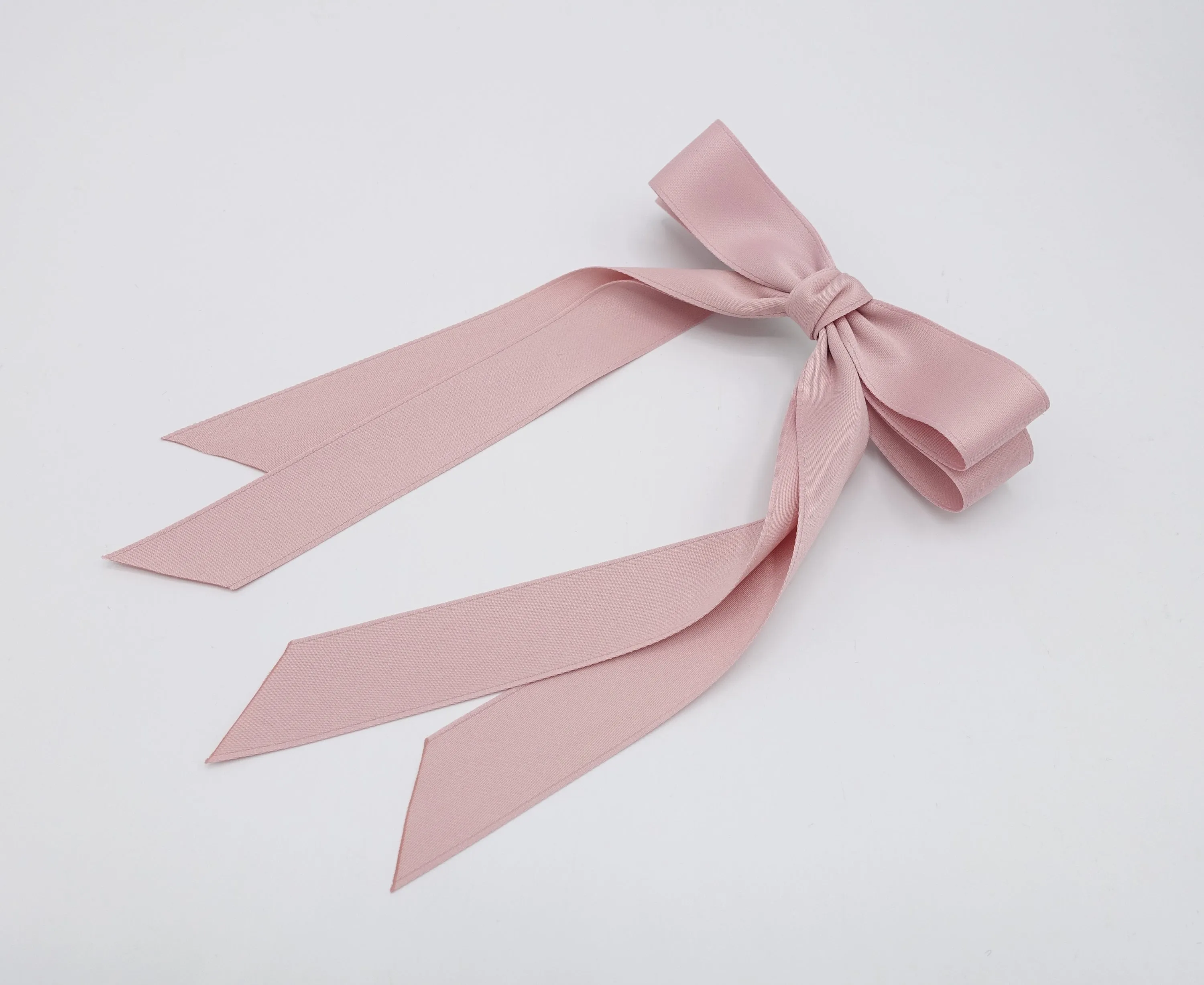 satin hair bow basic hair bow for women